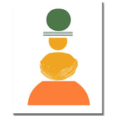 Malen nach Zahlen Kunst Abstrakte Malerei Geometrie Farbige Formen VIV