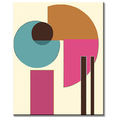 Malen nach Zahlen Kunst Abstrakte Malerei Geometrie Kreise Striche Punkte