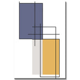 Malen nach Zahlen Kunst Abstrakte Malerei Geometrie Farbige Rechtecke II