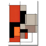 Malen nach Zahlen Kunst Abstrakte Malerei Geometrie Farbige Rechtecke III