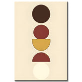 Paint by Numbers Art Minimalism Waxing Moon, Full Moon, Waning Moon