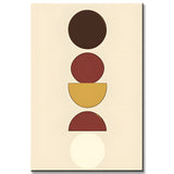 Paint by Numbers Art Minimalism Waxing Moon, Full Moon, Waning Moon