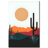 Paint by Numbers Art Minimalism Sun over the Desert