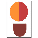 Malen nach Zahlen Kunst Minimalismus Farbige Formen