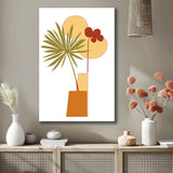 Malen nach Zahlen Kunst Minimalismus zwei Palmenblätter