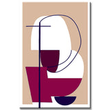 Malen nach Zahlen Kunst Minimalismus Strichzeichnung Formen Kreativität