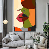 Malen nach Zahlen Minimalismus Kunst Kuss