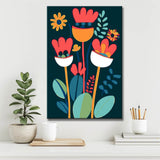 Malen nach Zahlen Minimalismus Kunst Blumen