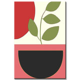 Malen nach Zahlen Minimalismus Farben und Formen III