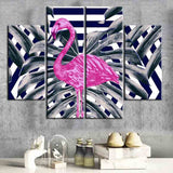 Malen nach Zahlen Abstrakte Kunst Flamingos 4-teilig