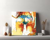 Painting by Numbers Nude Art Colored Butt