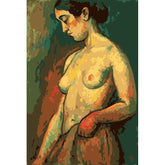 Malen nach Zahlen Akt Frau Seite Moderne Kunst Naturfarben