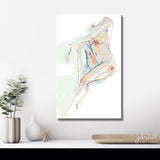 Malen nach Zahlen Akt Frau minimalistisch Linie DIY Kunst Deko modernes Wandbild
