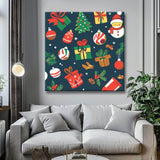 Malen nach Zahlen Weihnachten Christmas Motiv Illustration Kinder I