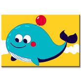 Malen nach Zahlen Freundlicher Wal