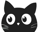 Malen nach Zahlen Katze Gesicht Schwarzweiss