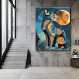 Malen nach Zahlen Geometric Illustration Katze