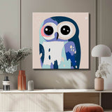 Malen nach Zahlen Illustration Eulenporträt