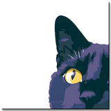 Grinding to the Zahlen Illustration black Katze Versand from DE