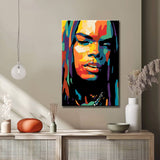 Malen nach Zahlen Kunst Kultur Person mit bunten Farben im Gesicht im Indianderlook