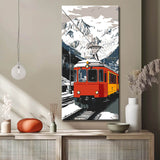 Malen nach Zahlen Kunst Landschaft Rote Bahn