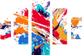 Malen nach Zahlen Kunst Buntes Bild 5-teilig