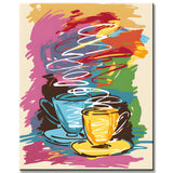 Malen nach Zahlen Abstrakte Kunst Kaffeetassen