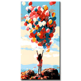 Painting by Numbers Art Many Colorful Balloons