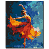 Malen nach Zahlen Tänzerin im Licht