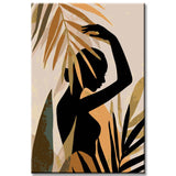 Painting by Numbers Minimalism Art Style Tropical Girl Shipping from DE