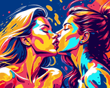 Malen nach Zahlen Minimalismus Kunst Stil Tropisches Mädchen Versand aus DE