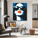 Malen nach Zahlen Frau mit Sonnenbrille