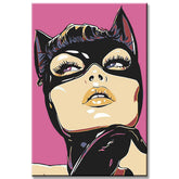 Malen nach Zahlen Catwoman Illustration