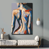 Grind nach Zahlen Abstrakte nackte Frau Versand from DE