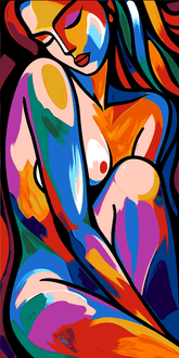 Malen nach Zahlen Abstrakte Akt Kunst Versand from DE