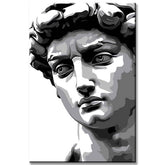 Malen nach Zahlen Statue von David Skulptur Kunst III