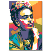 Malen nach Zahlen Farbinspiration Frida Kahlo