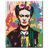 Malen nach Zahlen Gesicht Vektor Porträt Versand aus DE