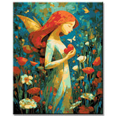 Painting by Numbers Beautiful Angel in Flowers Shipping from DE