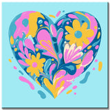 Malen nach Zahlen Rosa Herz Kunst Versand from DE