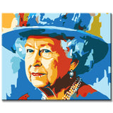 Malen nach Zahlen Königin Elisabeth II von England