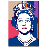 Malen nach Zahlen Die junge Königin Queen Elisabeth II