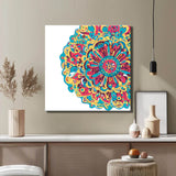 Malen nach Zahlen Mandala Blumenkreis