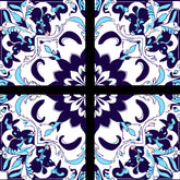 Malen nach Zahlen Quadratisches Mandala 4-teilig