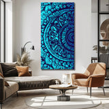 Malen nach Zahlen Blaue Mandala Kunst