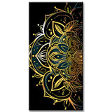 Malen nach Zahlen Vintage Mandala Kunst Versand aus DE-60*120cm-ohne Keilrahmen-ohne Bespannungsservice