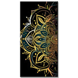 Malen nach Zahlen Vintage Mandala Kunst Versand aus DE-60*120cm-ohne Keilrahmen-ohne Bespannungsservice