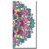 Malen nach Zahlen Buntes Mandala auf Weiß