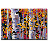 Malen nach Zahlen Kunst Natur Herbstblätter der Birke