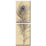 Malen nach Zahlen Kunst Natur Feder mit Blauem Auge